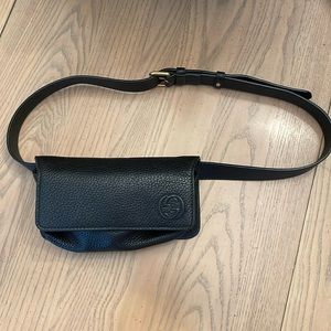 Authentic Gucci Soho Pebbled Black Leather Belt Bag